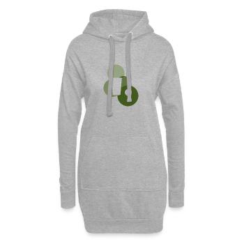 Party Partymonster Bier - Hoodie-Kleid - Grau meliert - Vorne
