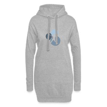 Pitcher Softballschläger Baseball - Hoodie-Kleid - Grau meliert - Vorne
