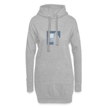Billardkugel Billardspielerin Billardspieler - Hoodie-Kleid - Grau meliert - Vorne