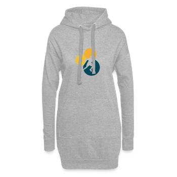 Squashspieler Schläger Squash Spieler - Hoodie-Kleid - Grau meliert - Vorne