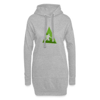 Pickleball Pickleballspieler Tennis - Hoodie-Kleid - Grau meliert - Vorne