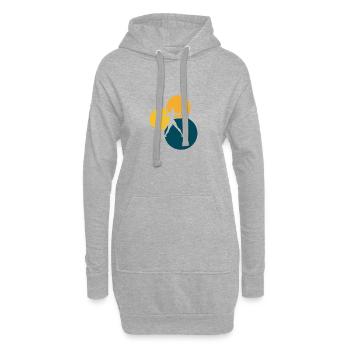 Tennis de plage Ballon de plage Tennis - Sweat-shirt à capuche long Femme - gris chiné - Devant