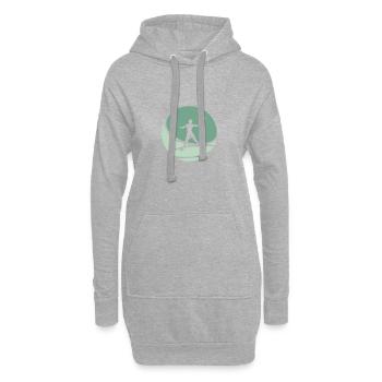 Tennis de plage Tennis de plage - Sweat-shirt à capuche long Femme - gris chiné - Devant