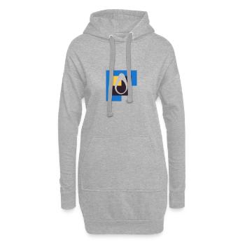 Avocado Foodie Frühstück - Hoodie-Kleid - Grau meliert - Vorne