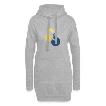 Beach Ball Beach Soccer Joueur - Sweat-shirt à capuche long Femme - gris chiné - Devant