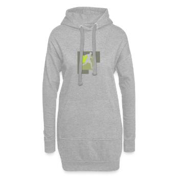 Beach Soccer Fußballspieler Fußball - Hoodie-Kleid - Grau meliert - Vorne