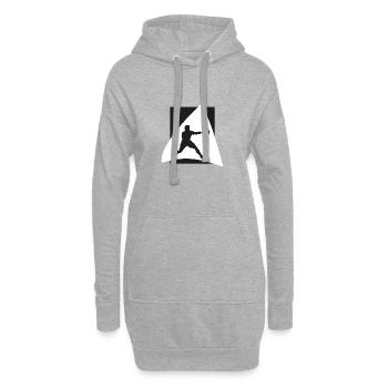 Schläger Squash Squashspieler Squash - Hoodie-Kleid - Grau meliert - Vorne