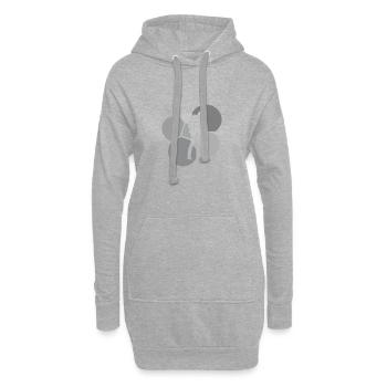 Beatboxing DJ Beatboxer - Hoodie-Kleid - Grau meliert - Vorne