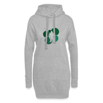 Big foot Bigfoot Bigfoot Yéti - Sweat-shirt à capuche long Femme - gris chiné - Devant