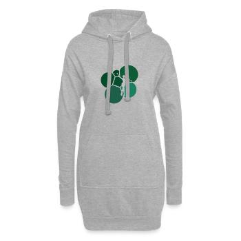 Twirling Twirling Rod Turning - Sweat-shirt à capuche long Femme - gris chiné - Devant
