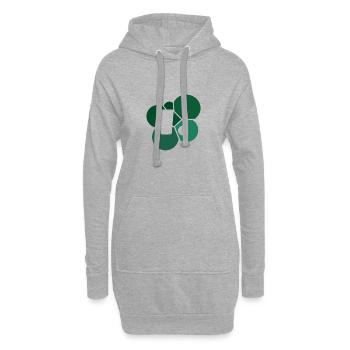 Bouteille de bière Party Beerpong - Sweat-shirt à capuche long Femme - gris chiné - Devant