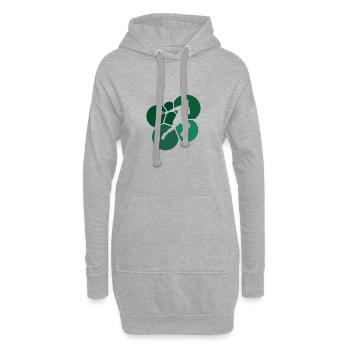 Raquettes de squash Raquettes de squash - Sweat-shirt à capuche long Femme - gris chiné - Devant
