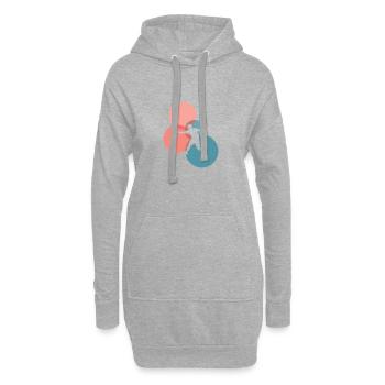Battes de pickleball Joueurs de pickleball - Sweat-shirt à capuche long Femme - gris chiné - Devant