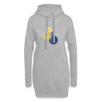 Ballerine, Ballet, Danseuse, Ballet - Sweat-shirt à capuche long Femme - gris chiné - Devant