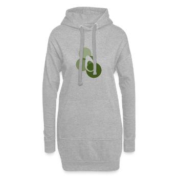 Petit-déjeuner Avocat Foodie - Sweat-shirt à capuche long Femme - gris chiné - Devant