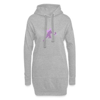 Pickleballspieler Ballsport Pickleball - Hoodie-Kleid - Grau meliert - Vorne
