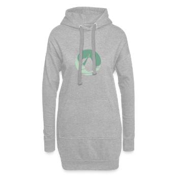 Avocadotoast Toast Avocado - Hoodie-Kleid - Grau meliert - Vorne