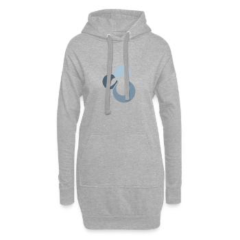 Toast gourmand pour le petit-déjeuner - Sweat-shirt à capuche long Femme - gris chiné - Devant