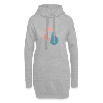 Beatboxer Beatboxing Djing - Hoodie-Kleid - Grau meliert - Vorne