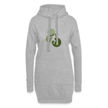 Squashschläger Squashspieler Squashschläger - Hoodie-Kleid - Grau meliert - Vorne
