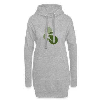 Squashspieler Squash Squashschläger - Hoodie-Kleid - Grau meliert - Vorne