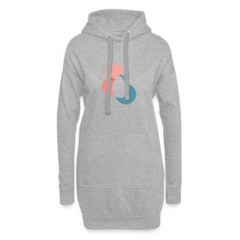Toast végétalien pour le petit-déjeuner - Sweat-shirt à capuche long Femme - gris chiné - Devant
