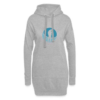 Streetmind Beatboxer Beatboxer - Sweat-shirt à capuche long Femme - gris chiné - Devant