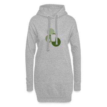 Bouteille de bière Party Party - Sweat-shirt à capuche long Femme - gris chiné - Devant