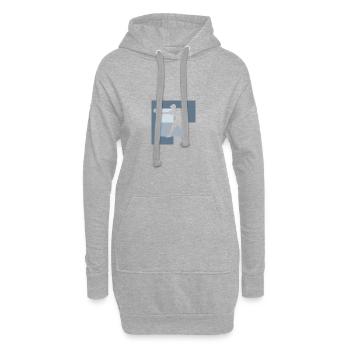 Pickleballspieler Pickleball Ballsport - Hoodie-Kleid - Grau meliert - Vorne