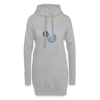 Squashspieler Squashschläger Squash - Hoodie-Kleid - Grau meliert - Vorne