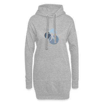 Pitcher Baseball Softballschläger - Hoodie-Kleid - Grau meliert - Vorne
