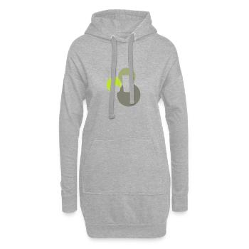 Party Bierpong Bier - Hoodie-Kleid - Grau meliert - Vorne