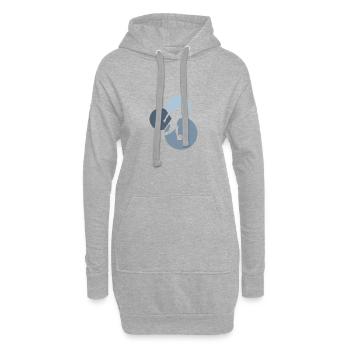 Strandfußball Beachball Beach Soccer - Sweat-shirt à capuche long Femme - gris chiné - Devant