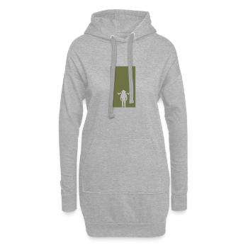 Imker Beekeeping Nektar - Hoodie-Kleid - Grau meliert - Vorne