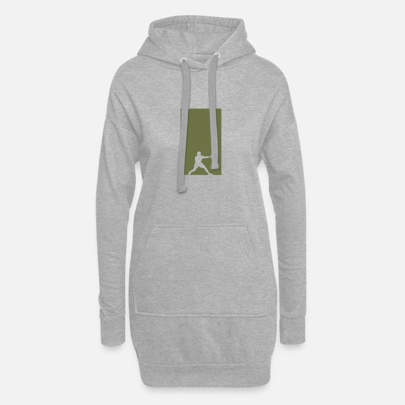 Squash Squash Joueur de squash Squash - Sweat-shirt à capuche long Femme - gris chiné