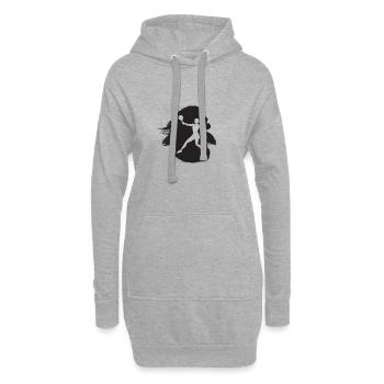 Ballon de plage Tennis de plage Tennis de plage - Sweat-shirt à capuche long Femme - gris chiné - Devant