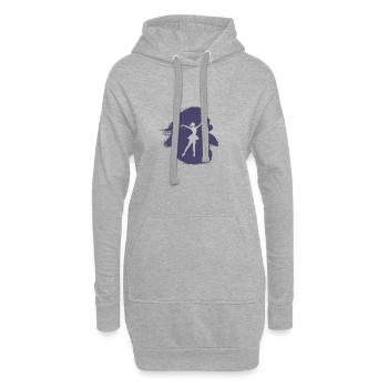 Ballerine Le Lac des Cygnes Ballerine - Sweat-shirt à capuche long Femme - gris chiné - Devant