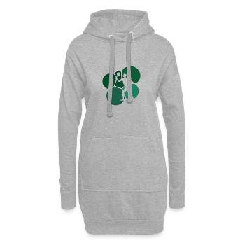 Beach Tennis Joueur de tennis Beach Tennis - Sweat-shirt à capuche long Femme - gris chiné - Devant