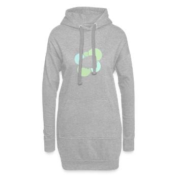 Bus Schulbus Busfahren - Hoodie-Kleid - Grau meliert - Vorne