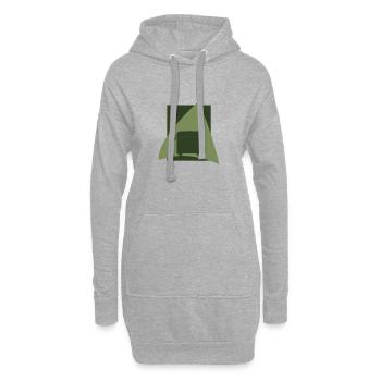 Busfahren Transport Schulbus - Hoodie-Kleid - Grau meliert - Vorne