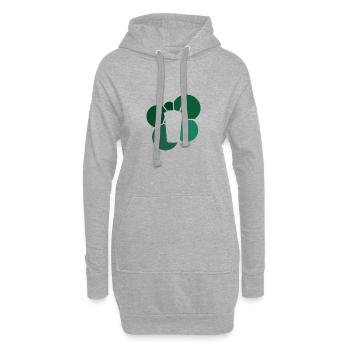 Tee Bubble Boba - Hoodie-Kleid - Grau meliert - Vorne