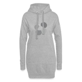 Tentes Camper - Sweat-shirt à capuche long Femme - gris chiné - Devant