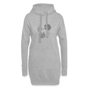 Créature mythique Bigfoot Bête mythique - Sweat-shirt à capuche long Femme - gris chiné - Devant
