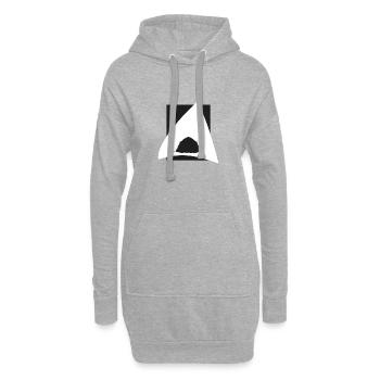Zelt Natur Camping - Hoodie-Kleid - Grau meliert - Vorne