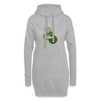 Kajak Kajak Kajak - Hoodie-Kleid - Grau meliert - Vorne