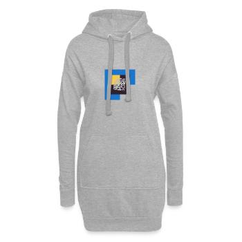 Käse Parmesan Maus - Hoodie-Kleid - Grau meliert - Vorne