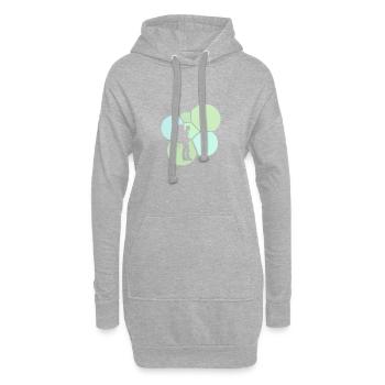 Randonnée Randonnée Pèlerins - Sweat-shirt à capuche long Femme - gris chiné - Devant
