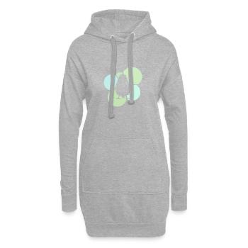 Haustiere Haustier Vogel Fliegen - Hoodie-Kleid - Grau meliert - Vorne