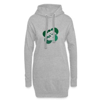 Bäume Japanische Kunst Baum - Hoodie-Kleid - Grau meliert - Vorne