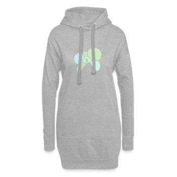 Kletterwand Felsklettern Kletterer - Hoodie-Kleid - Grau meliert - Vorne